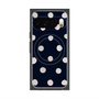 Premium Square Case with Pixelsnap［ Watercolor Dots Retro Color - Navy ］