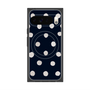 Premium Square Case with Pixelsnap［ Watercolor Dots Retro Color - Navy ］