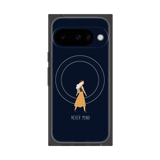 Premium Square Case with Pixelsnap［ Never Mind - Navy ］