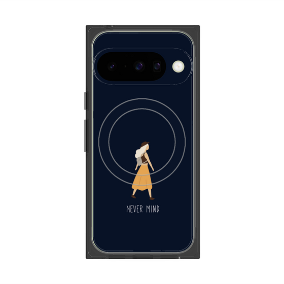 Premium Square Case with Pixelsnap［ Never Mind - Navy ］