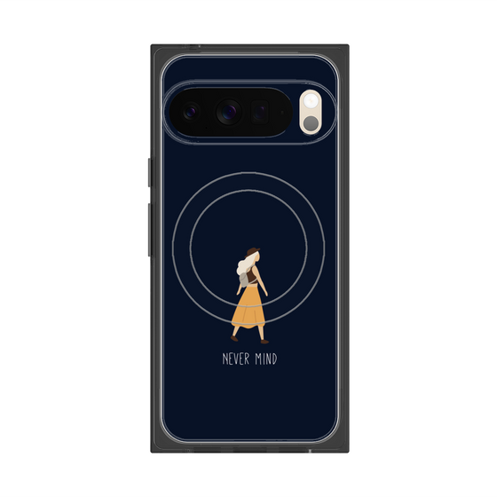 Premium Square Case with Pixelsnap［ Never Mind - Navy ］