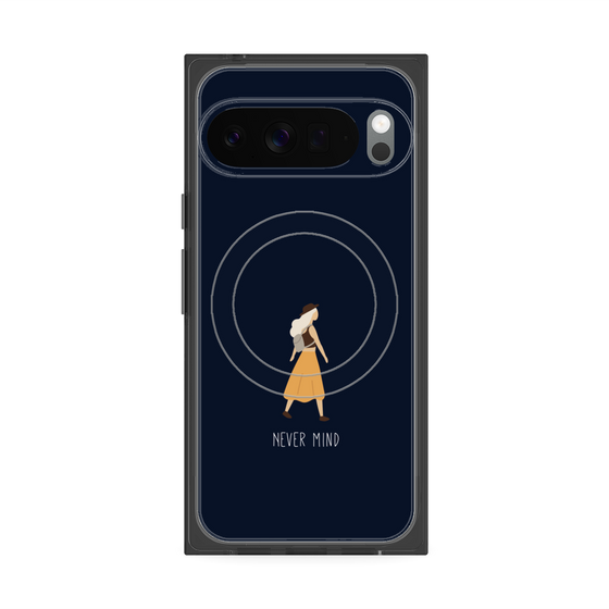 Premium Square Case with Pixelsnap［ Never Mind - Navy ］