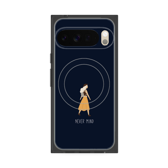 Premium Square Case with Pixelsnap［ Never Mind - Navy ］