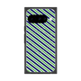 Premium Square Case with Pixelsnap［ Small Stripe - Navy × Green ］