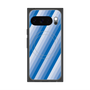 Premium Square Case with Pixelsnap［ Middle Stripe - Blue ］