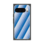 Premium Square Case with Pixelsnap［ Middle Stripe - Blue ］