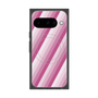 Premium Square Case with Pixelsnap［ Middle Stripe - Pink ］