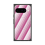 Premium Square Case with Pixelsnap［ Middle Stripe - Pink ］