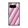 Premium Square Case with Pixelsnap［ Middle Stripe - Pink ］
