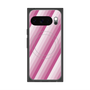 Premium Square Case with Pixelsnap［ Middle Stripe - Pink ］