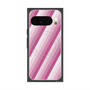 Premium Square Case with Pixelsnap［ Middle Stripe - Pink ］
