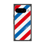 Premium Square Case with Pixelsnap［ Big Stripe - Red × Blue ］