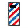 Premium Square Case with Pixelsnap［ Big Stripe - Red × Blue ］