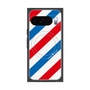 Premium Square Case with Pixelsnap［ Big Stripe - Red × Blue ］