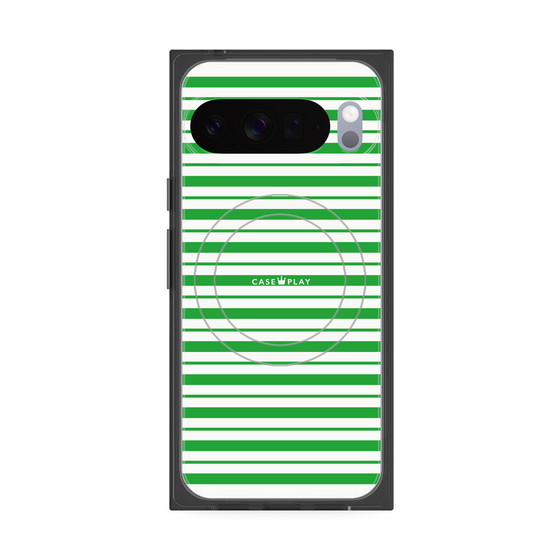 Premium Square Case with Pixelsnap［ Small Border - Green ］
