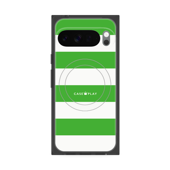 Premium Square Case with Pixelsnap［ Big Border - Green ］