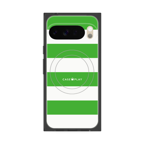 Premium Square Case with Pixelsnap［ Big Border - Green ］