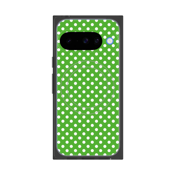 Premium Square Case with Pixelsnap［ Small Dot - Green ］