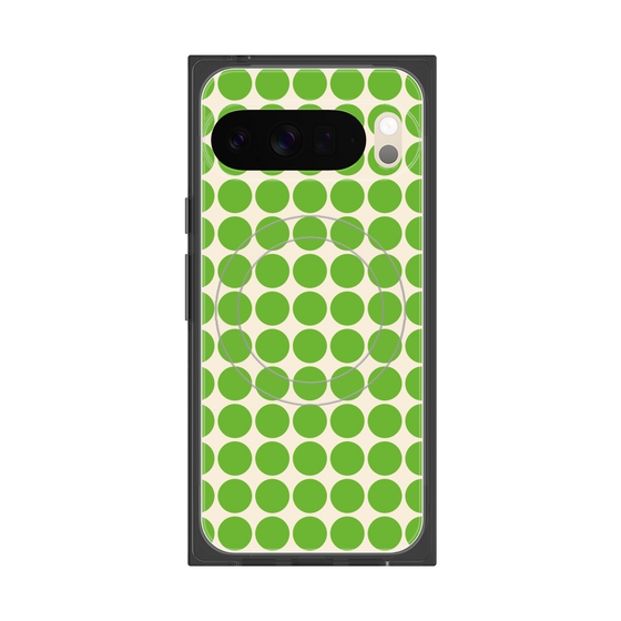 Premium Square Case with Pixelsnap［ Big Dot - Green ］