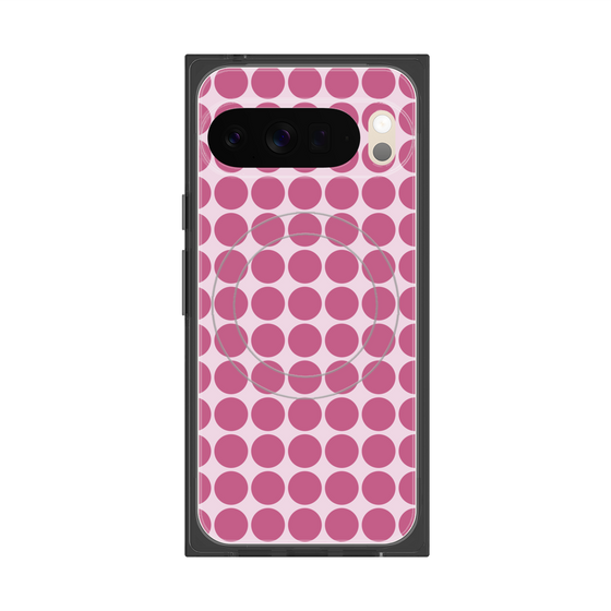 Premium Square Case with Pixelsnap［ Big Dot - Pink ］