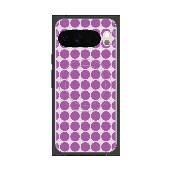 Premium Square Case with Pixelsnap［ Big Dot - Purple ］