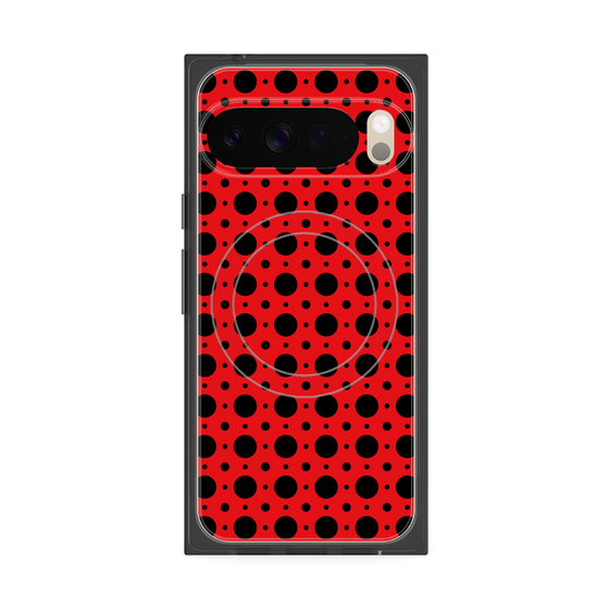 Premium Square Case with Pixelsnap［ Shower Dot - Red ］