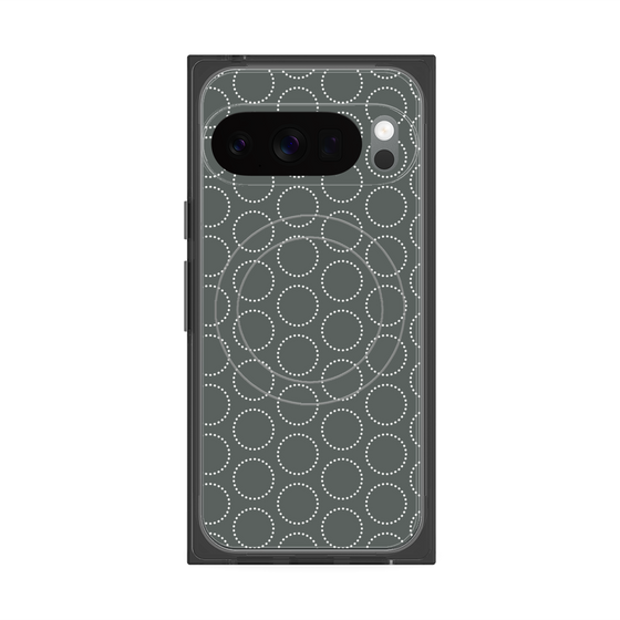 Premium Square Case with Pixelsnap［ Dot Circle - Gray ］