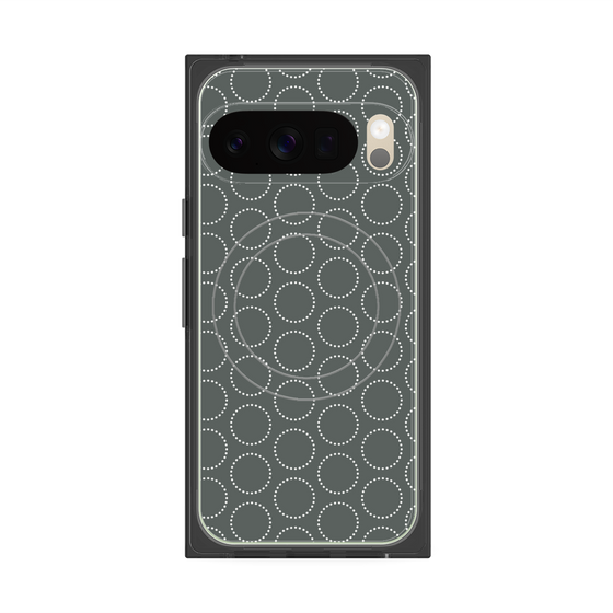 Premium Square Case with Pixelsnap［ Dot Circle - Gray ］