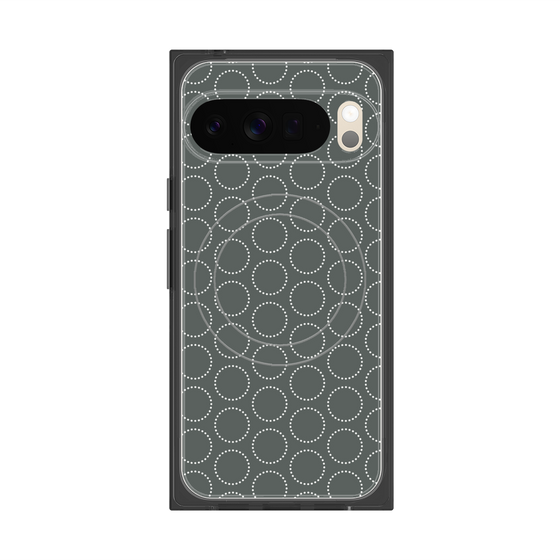 Premium Square Case with Pixelsnap［ Dot Circle - Gray ］