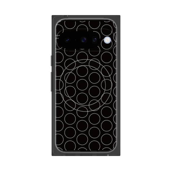 Premium Square Case with Pixelsnap［ Dot Circle - Black ］