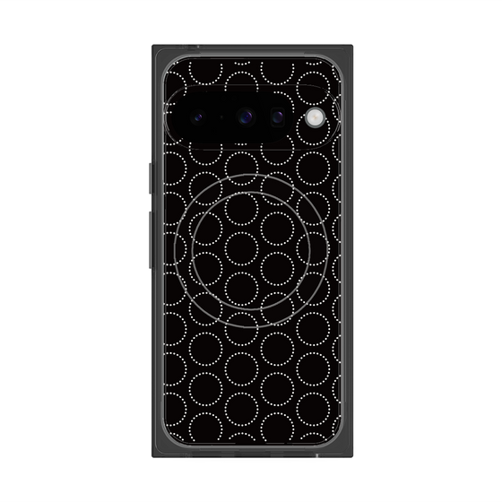 Premium Square Case with Pixelsnap［ Dot Circle - Black ］