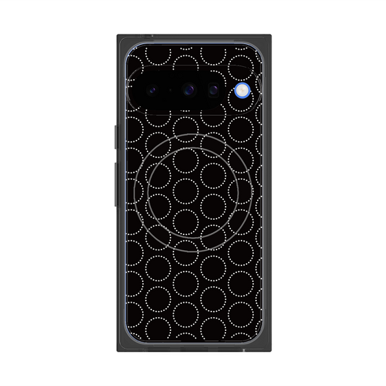 Premium Square Case with Pixelsnap［ Dot Circle - Black ］