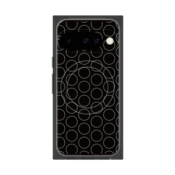 Premium Square Case with Pixelsnap［ Dot Circle - Black ］