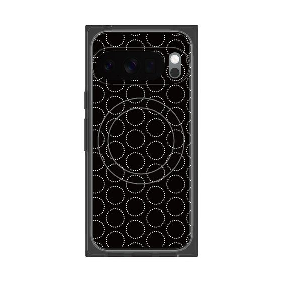 Premium Square Case with Pixelsnap［ Dot Circle - Black ］