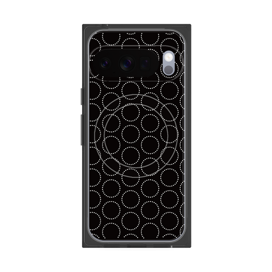 Premium Square Case with Pixelsnap［ Dot Circle - Black ］