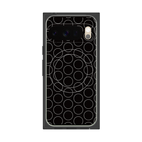 Premium Square Case with Pixelsnap［ Dot Circle - Black ］