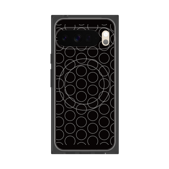Premium Square Case with Pixelsnap［ Dot Circle - Black ］