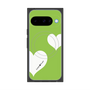 Premium Square Case with Pixelsnap［ Two Hearts - Green ］