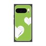 Premium Square Case with Pixelsnap［ Two Hearts - Green ］