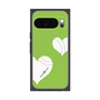 Premium Square Case with Pixelsnap［ Two Hearts - Green ］