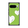 Premium Square Case with Pixelsnap［ Two Hearts - Green ］