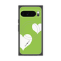 Premium Square Case with Pixelsnap［ Two Hearts - Green ］