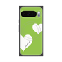 Premium Square Case with Pixelsnap［ Two Hearts - Green ］