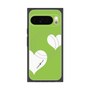 Premium Square Case with Pixelsnap［ Two Hearts - Green ］
