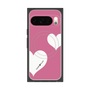 Premium Square Case with Pixelsnap［ Two Hearts - Pink ］