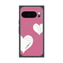 Premium Square Case with Pixelsnap［ Two Hearts - Pink ］