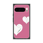 Premium Square Case with Pixelsnap［ Two Hearts - Pink ］