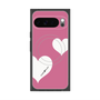 Premium Square Case with Pixelsnap［ Two Hearts - Pink ］