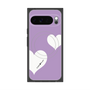 Premium Square Case with Pixelsnap［ Two Hearts - Purple ］