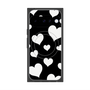 Premium Square Case with Pixelsnap［ Dot Hearts - Black ］